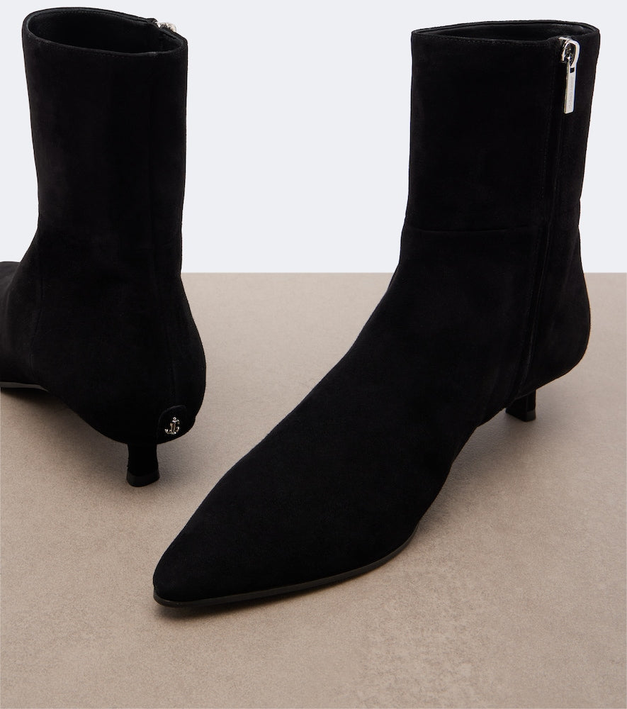 Jimmy Choo Lory suede ankle boots (Black) - Mid Heels