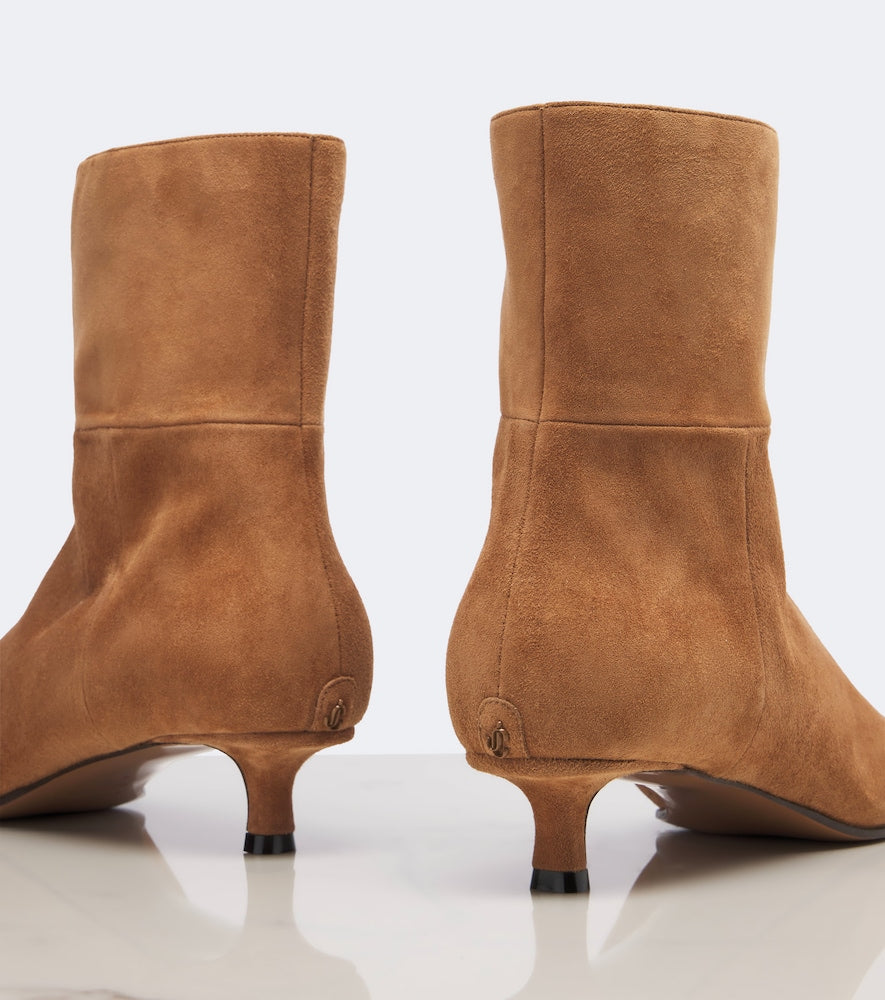 Jimmy Choo Lory suede ankle boots - Brown Mid Heels
