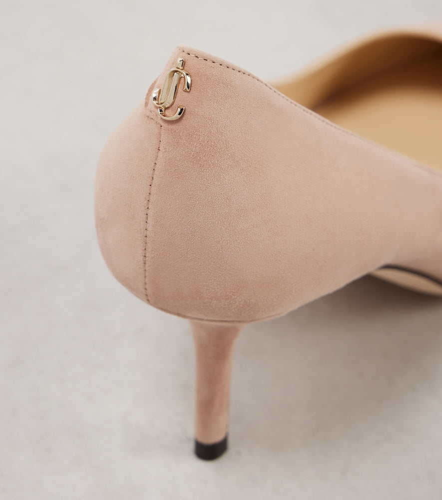 Jimmy Choo Love 65 suede pumps in Pink - Mid Heel Pumps