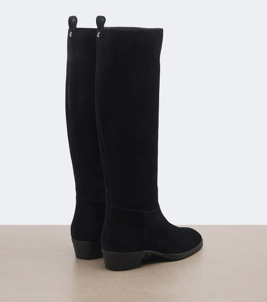 Jimmy Choo Mave suede knee-high boots - Black Knee-high Boots