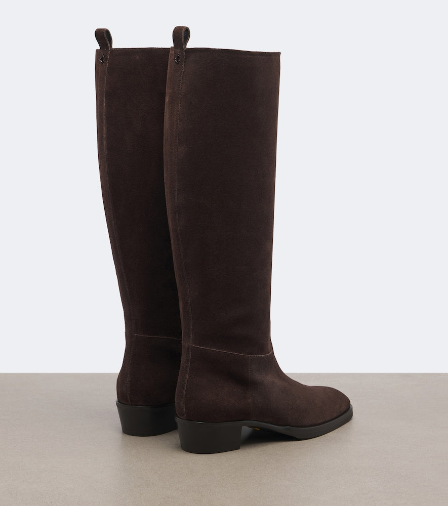 Jimmy Choo Mave suede leather knee-high boots - Brown Mid Heels
