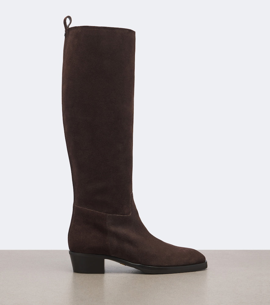 Jimmy Choo Mave suede leather knee-high boots - Brown Mid Heels