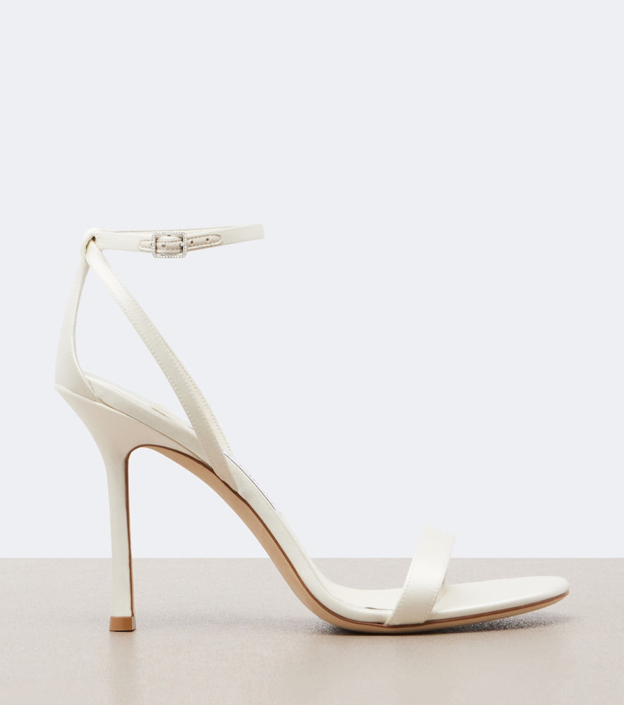 Jimmy Choo Moza satin sandals - White High Heels