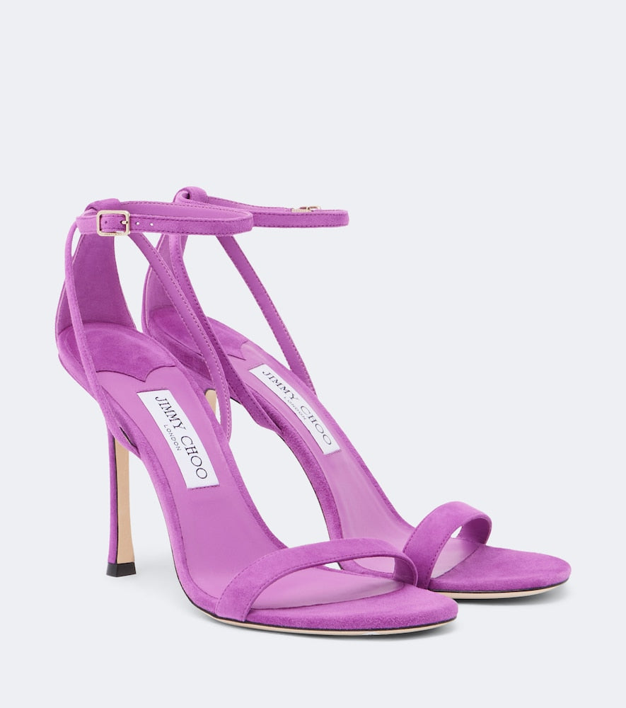 Jimmy Choo Moza suede sandals - Purple High Heels