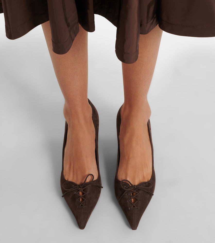 Jimmy Choo Scarlett suede pumps in Brown - Mid Heel Pumps