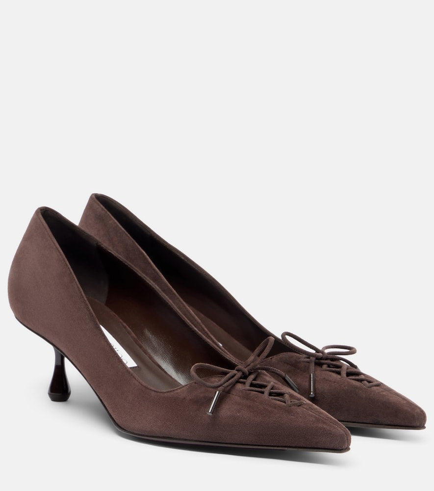 Jimmy Choo Scarlett suede pumps in Brown - Mid Heel Pumps