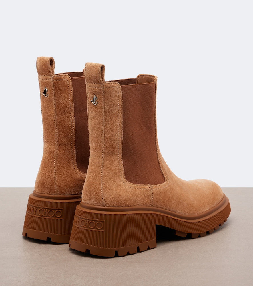 Jimmy Choo Tamia suede Chelsea boots in Brown - Mid Heels