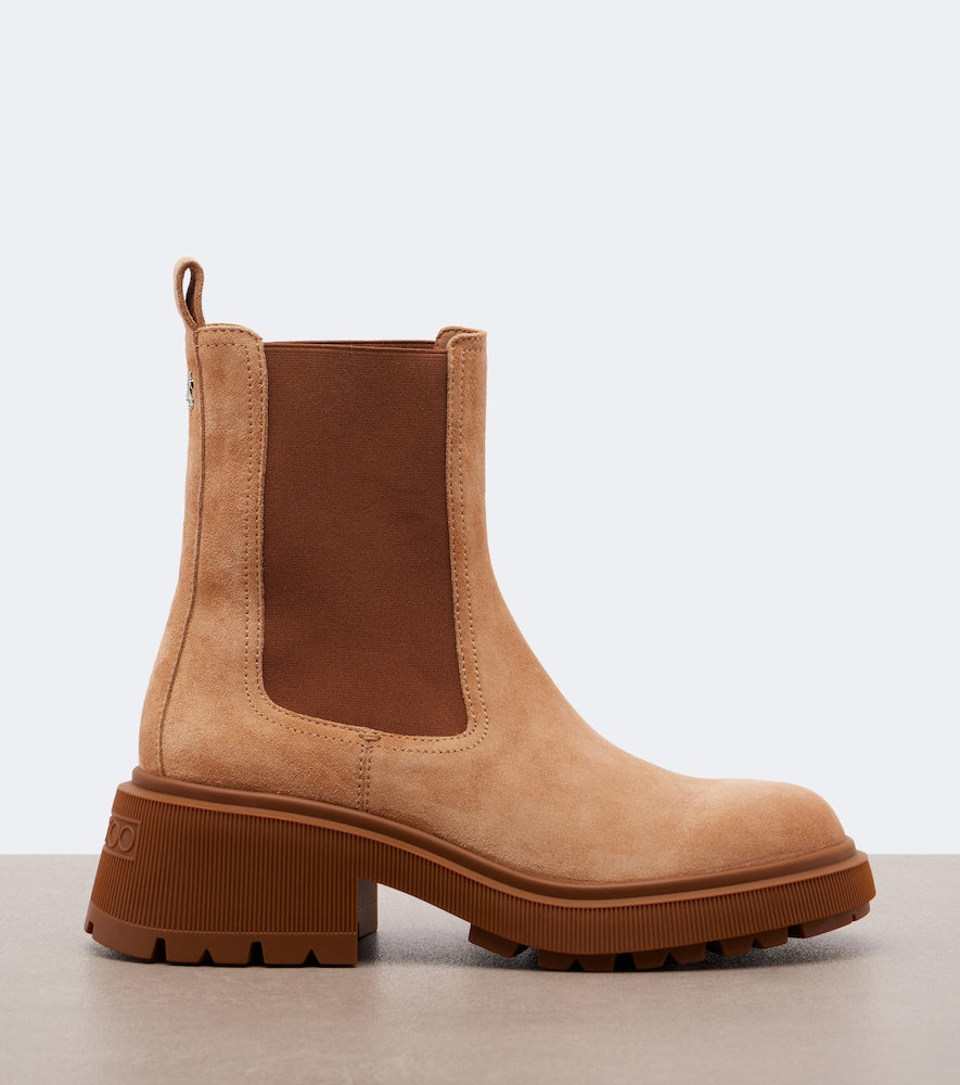 Jimmy Choo Tamia suede Chelsea boots in Brown - Mid Heels