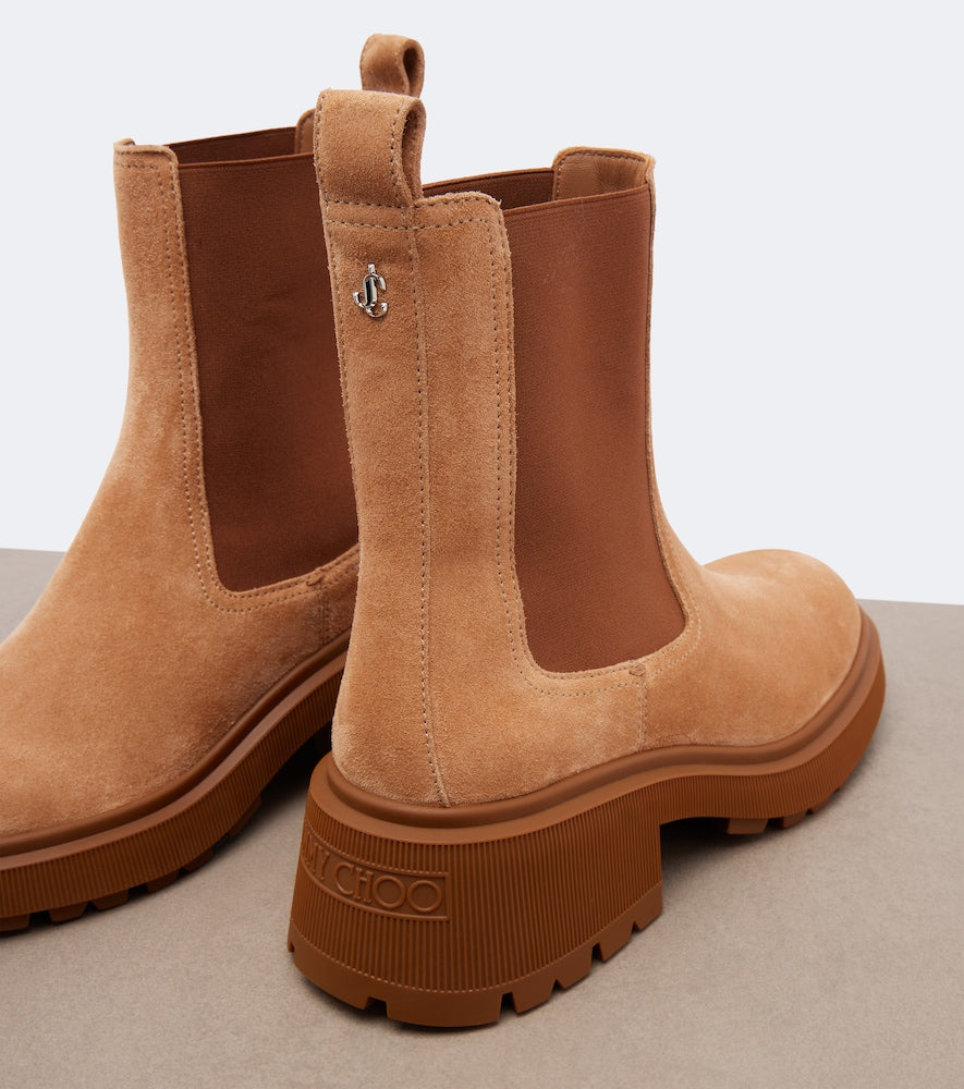 Jimmy Choo Tamia suede Chelsea boots in Brown - Mid Heels