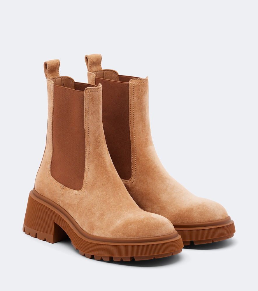 Jimmy Choo Tamia suede Chelsea boots in Brown - Mid Heels