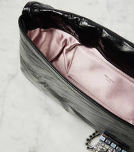 Jimmy Choo Zandra crystal-embellished leather clutch