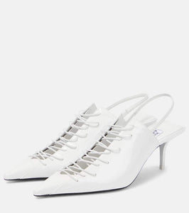 Jimmy Choo x Jean Paul Gaultier Corset leather pumps