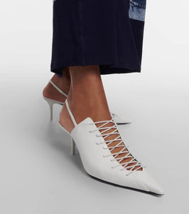 Jimmy Choo x Jean Paul Gaultier Corset leather pumps