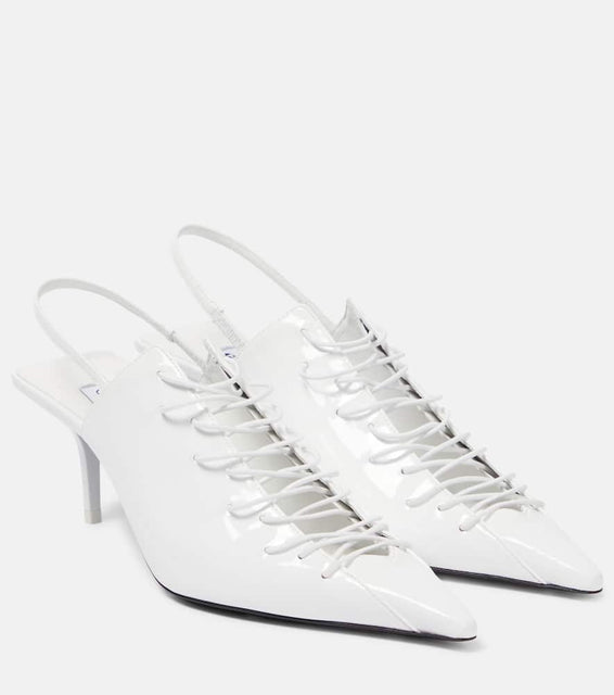 Jimmy Choo x Jean Paul Gaultier Corset leather pumps