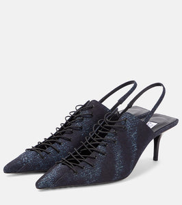 Jimmy Choo 'x Jean Paul Gaultier Corset slingback pumps
