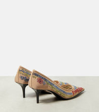 Jimmy Choo x Jean Paul Gaultier embellished mesh pumps
