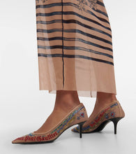 Jimmy Choo x Jean Paul Gaultier embellished mesh pumps