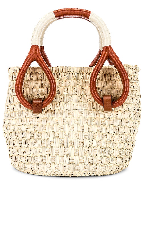 Johanna Ortiz Confronting Love Mini Bucket Bag in Brown