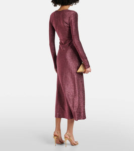 Johanna Ortiz Cutout Lurex√Ç¬Æ midi dress