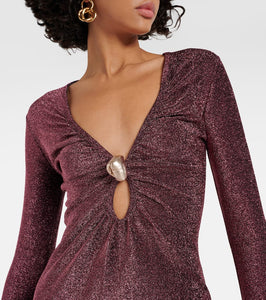 Johanna Ortiz Cutout Lurex√Ç¬Æ midi dress