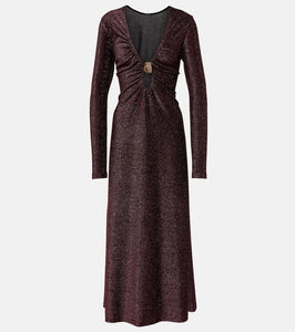 Johanna Ortiz Cutout Lurex√Ç¬Æ midi dress