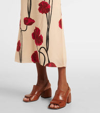 Johanna Ortiz Draped floral silk maxi dress