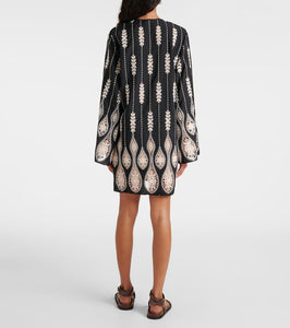 Johanna Ortiz Embroidered minidress