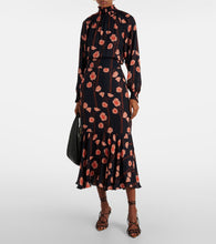 Johanna Ortiz Floral silk georgette midi dress