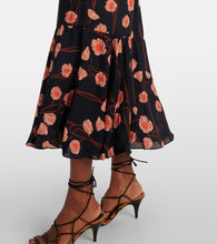Johanna Ortiz Floral silk georgette midi dress