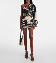 Johanna Ortiz Forest printed silk minidress