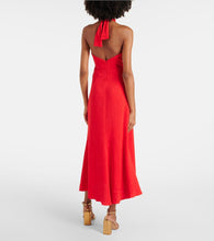 Johanna Ortiz Halterneck cutout maxi dress