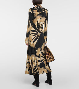 Johanna Ortiz Halterneck jersey midi dress