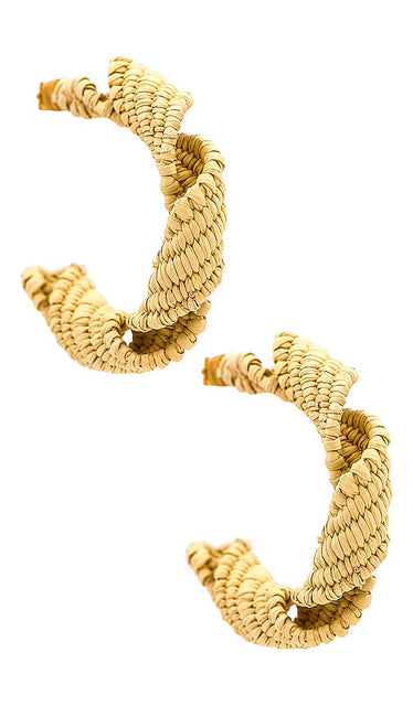 Johanna Ortiz Iraca Earring in Cream