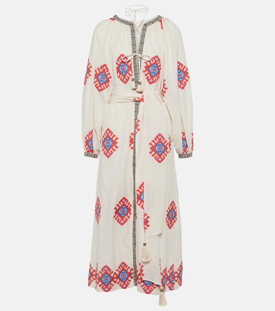 Johanna Ortiz Jacquard cotton midi dress. Johanna Ortiz 提花棉质中长连衣裙
