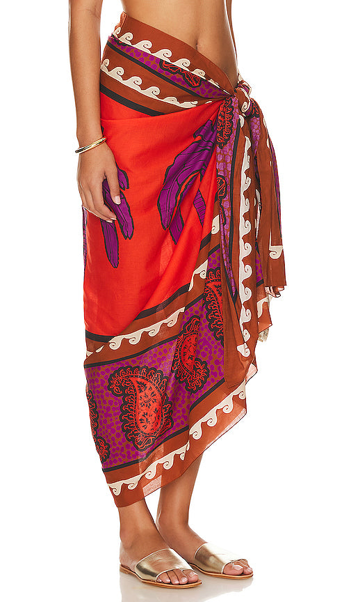 Johanna Ortiz Kilimanjaro Pareo in Red