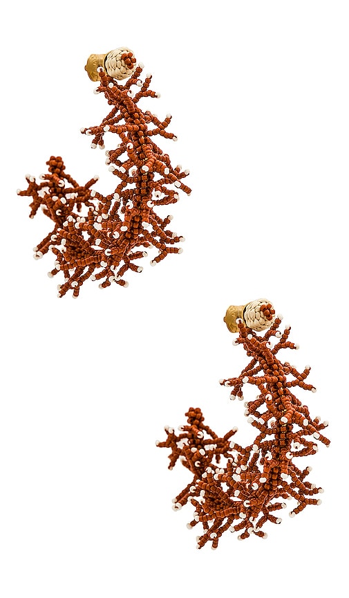 Johanna Ortiz Leyendas Africanas Earrings in Brown