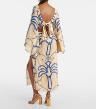 Johanna Ortiz Linen midi dress