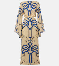 Johanna Ortiz Linen midi dress. Johanna Ortiz 亚麻中长连衣裙