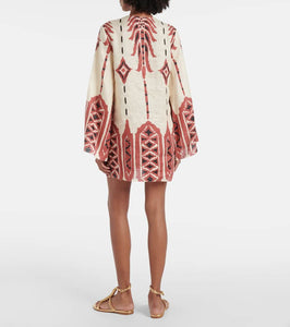 Johanna Ortiz Linen minidress