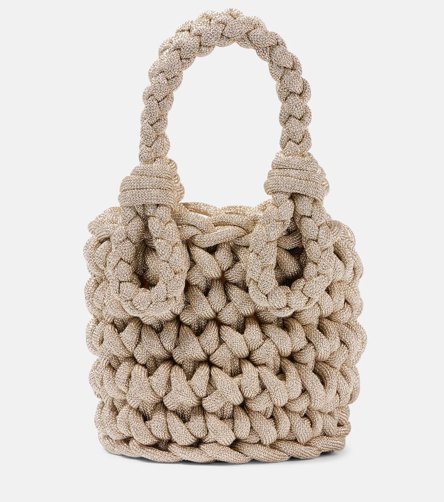 Johanna Ortiz Mini woven bucket bag. Shop Johanna Ortiz Top-Handle Bags for women now.