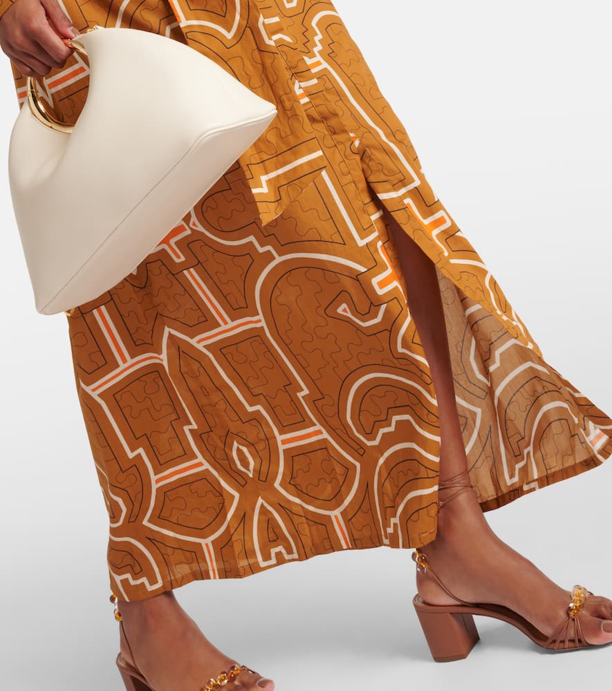 Johanna Ortiz Printed balloon-sleeve cotton maxi dress