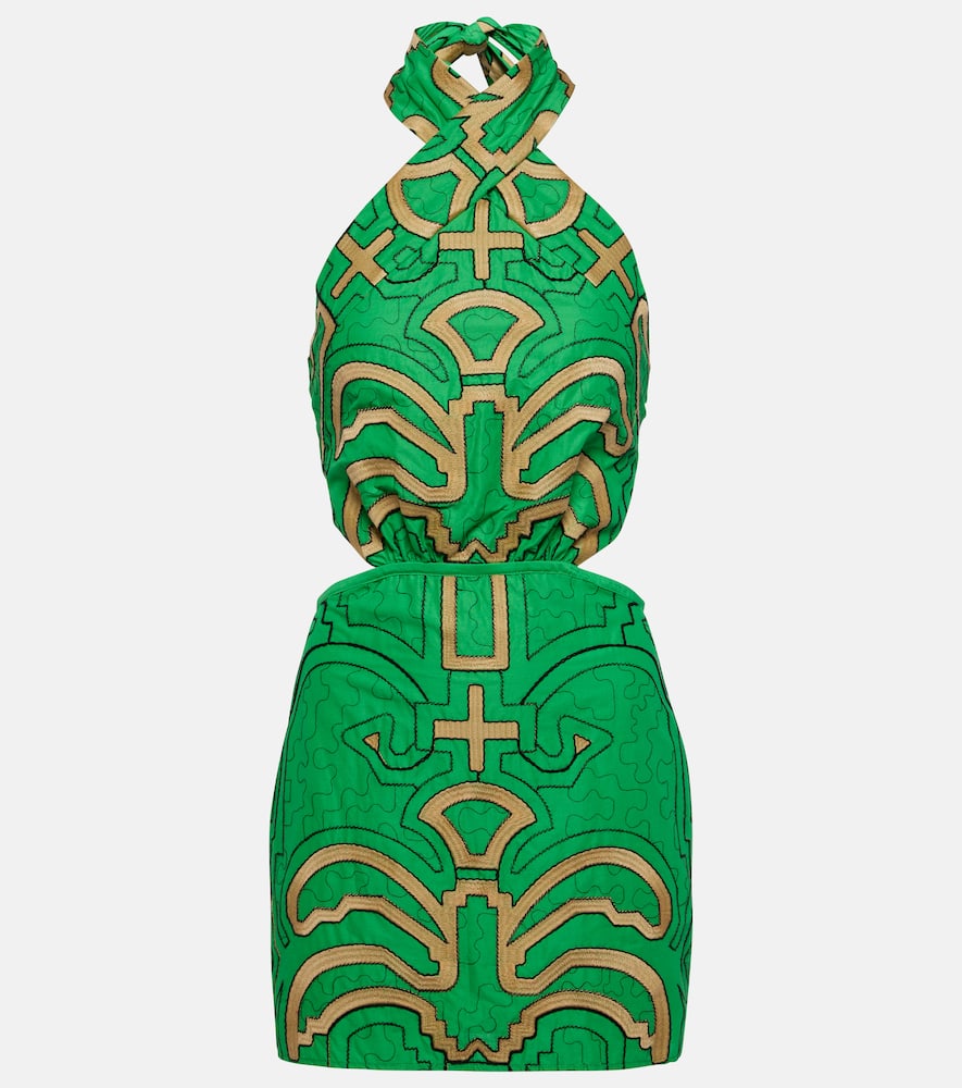 Johanna Ortiz Printed cotton minidress