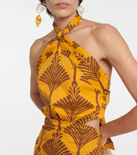 Johanna Ortiz Printed halterneck cotton maxi dress