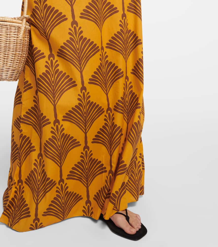Johanna Ortiz Printed halterneck cotton maxi dress
