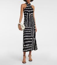 Johanna Ortiz Printed halterneck midi dress