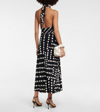 Johanna Ortiz Printed halterneck midi dress