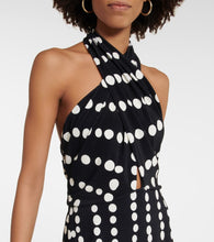 Johanna Ortiz Printed halterneck midi dress