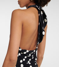 Johanna Ortiz Printed halterneck midi dress