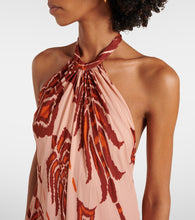 Johanna Ortiz Printed halterneck silk gown