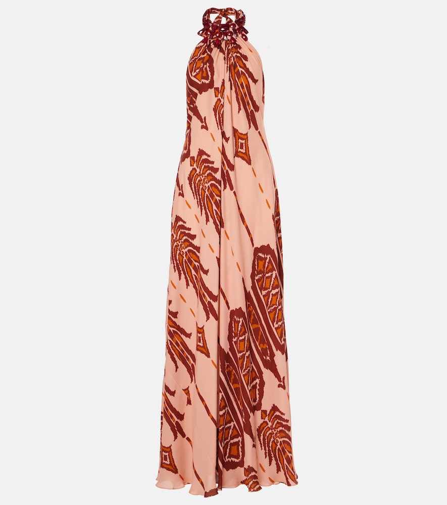 Johanna Ortiz Printed halterneck silk gown. Johanna Ortiz 印花露背真丝礼服